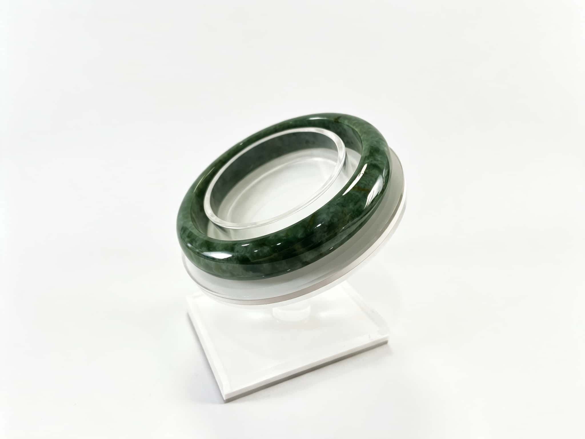 Certified Natural Jadeite Bangle (59mm) 110308