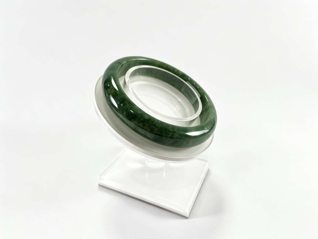 Certified Natural Jadeite Bangle (59mm) 110308
