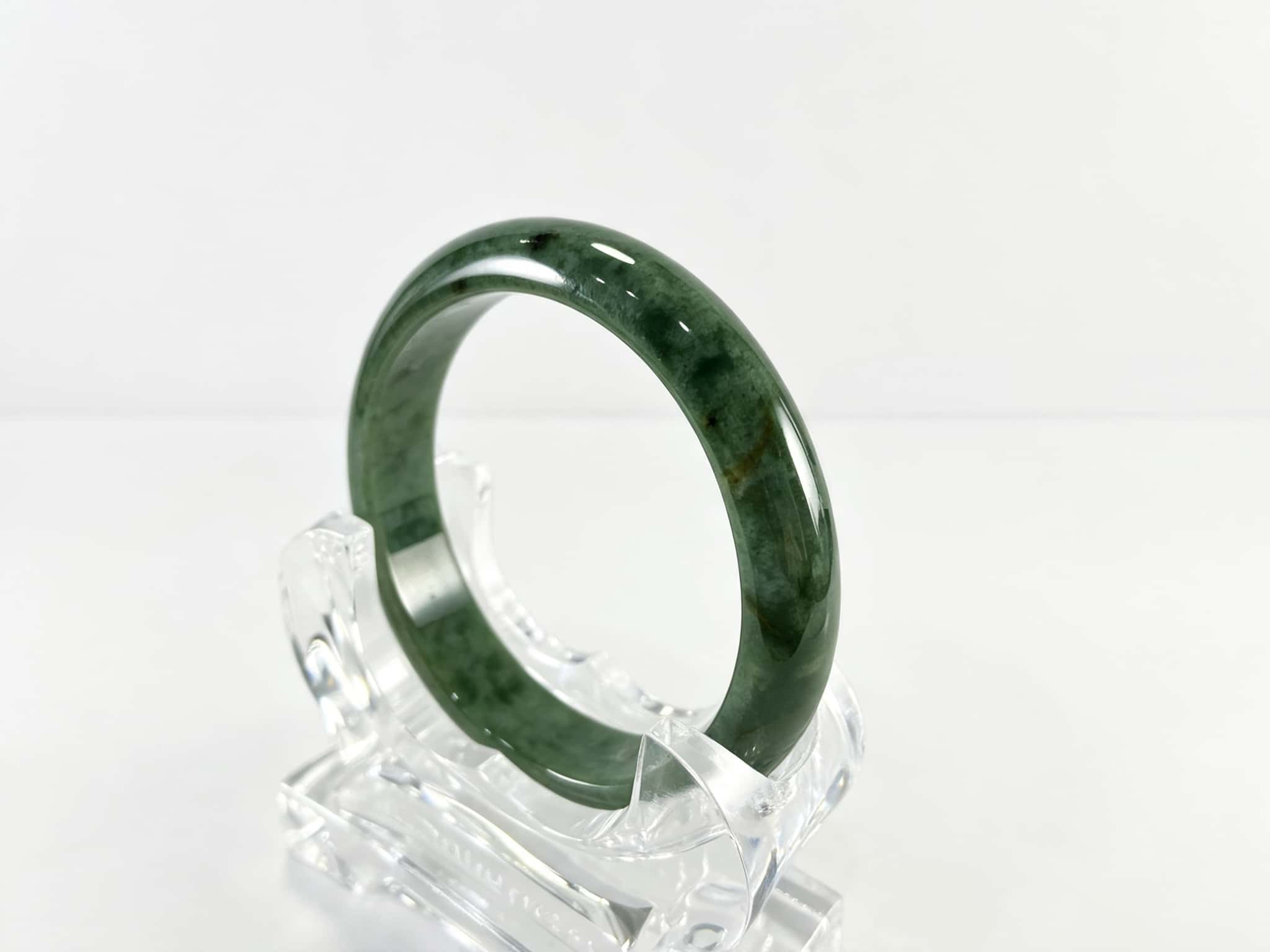 Certified Natural Jadeite Bangle (59mm) 110308