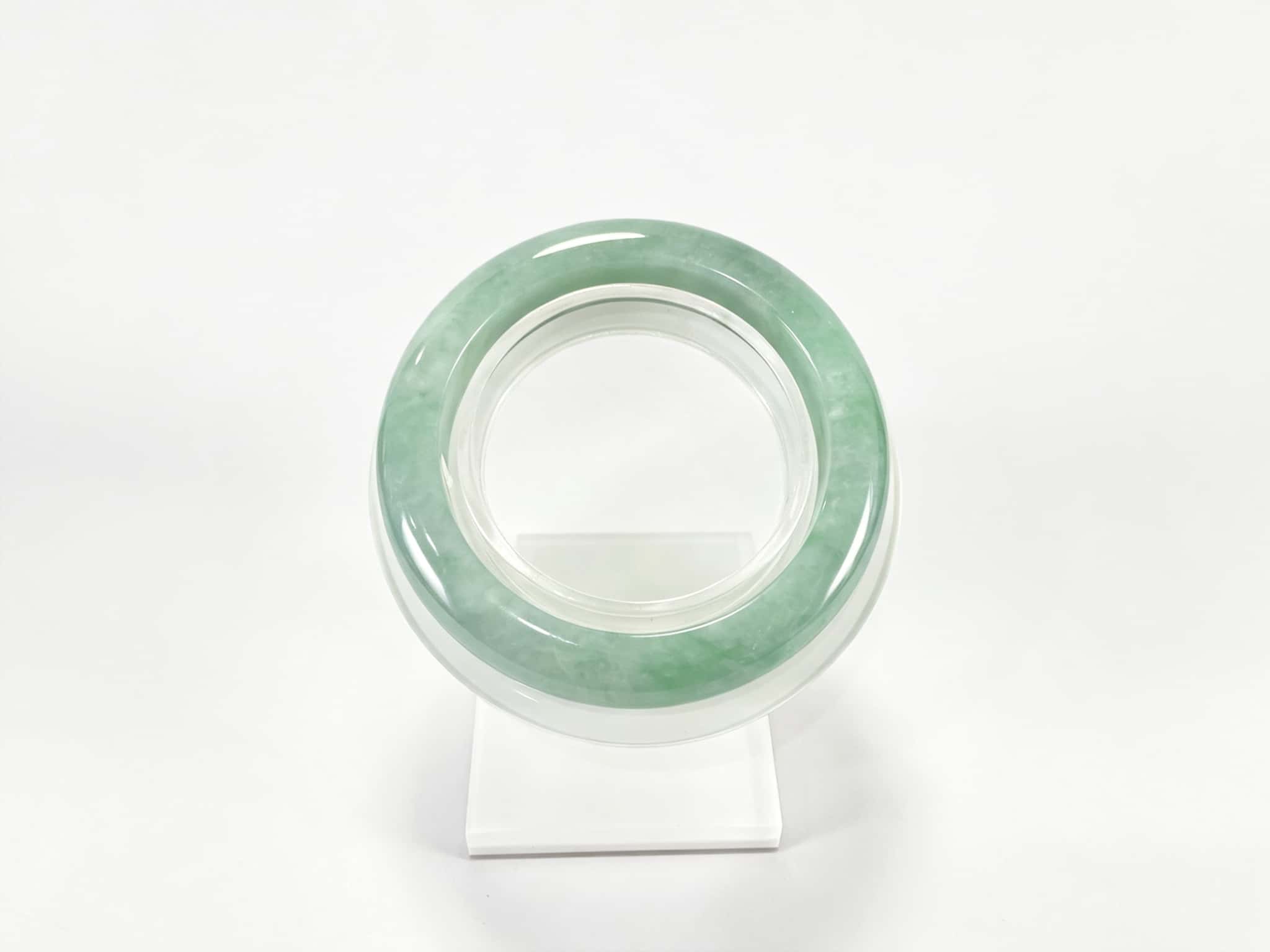 Certified Natural Jadeite Bangle (55mm) 110959