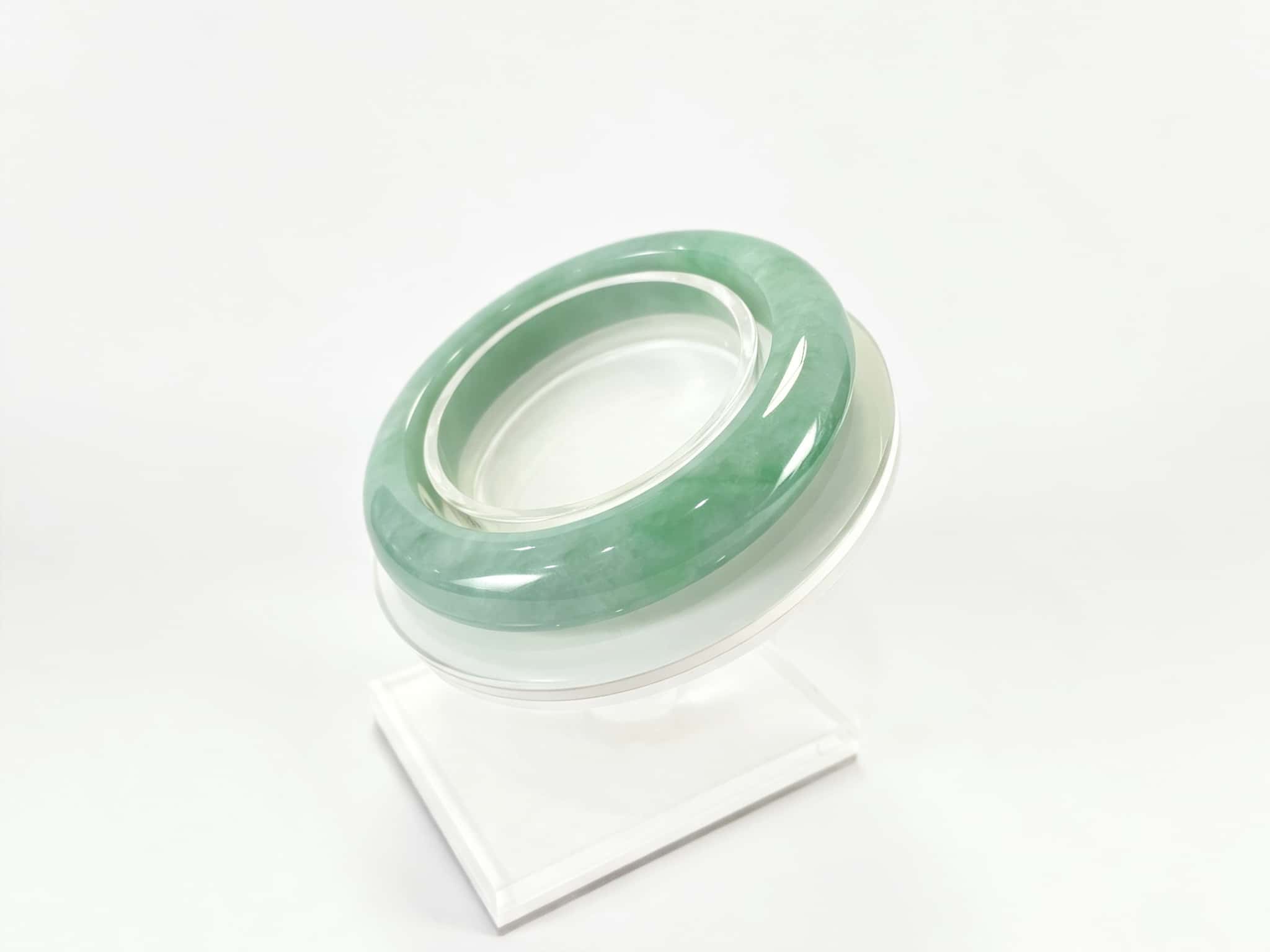 Certified Natural Jadeite Bangle (55mm) 110959