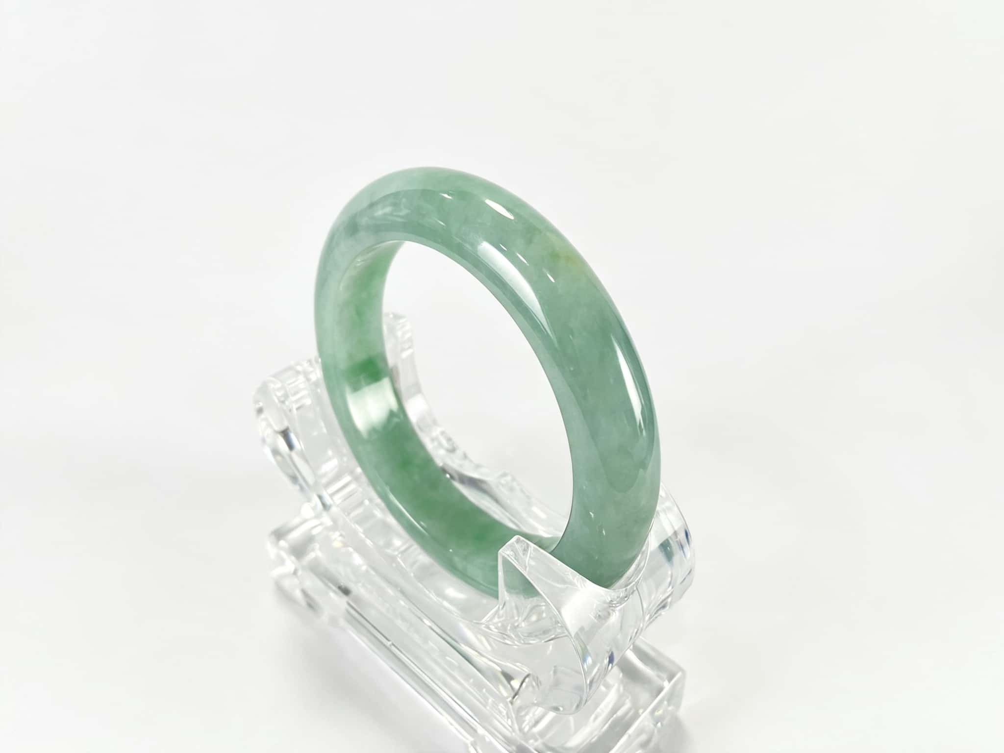 Certified Natural Jadeite Bangle (55mm) 110959
