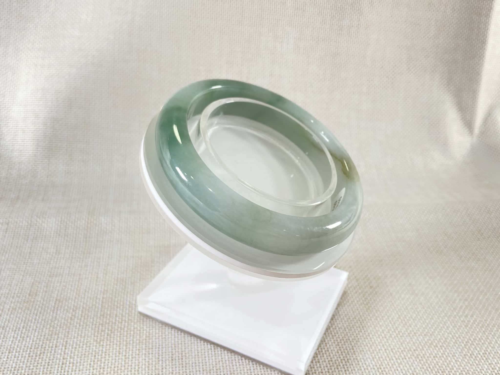 Certified Natural Jadeite Bangle (58mm) 113575