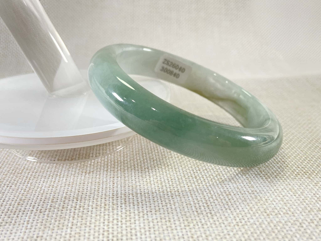 Certified Natural Jadeite Bangle (58mm) 113575