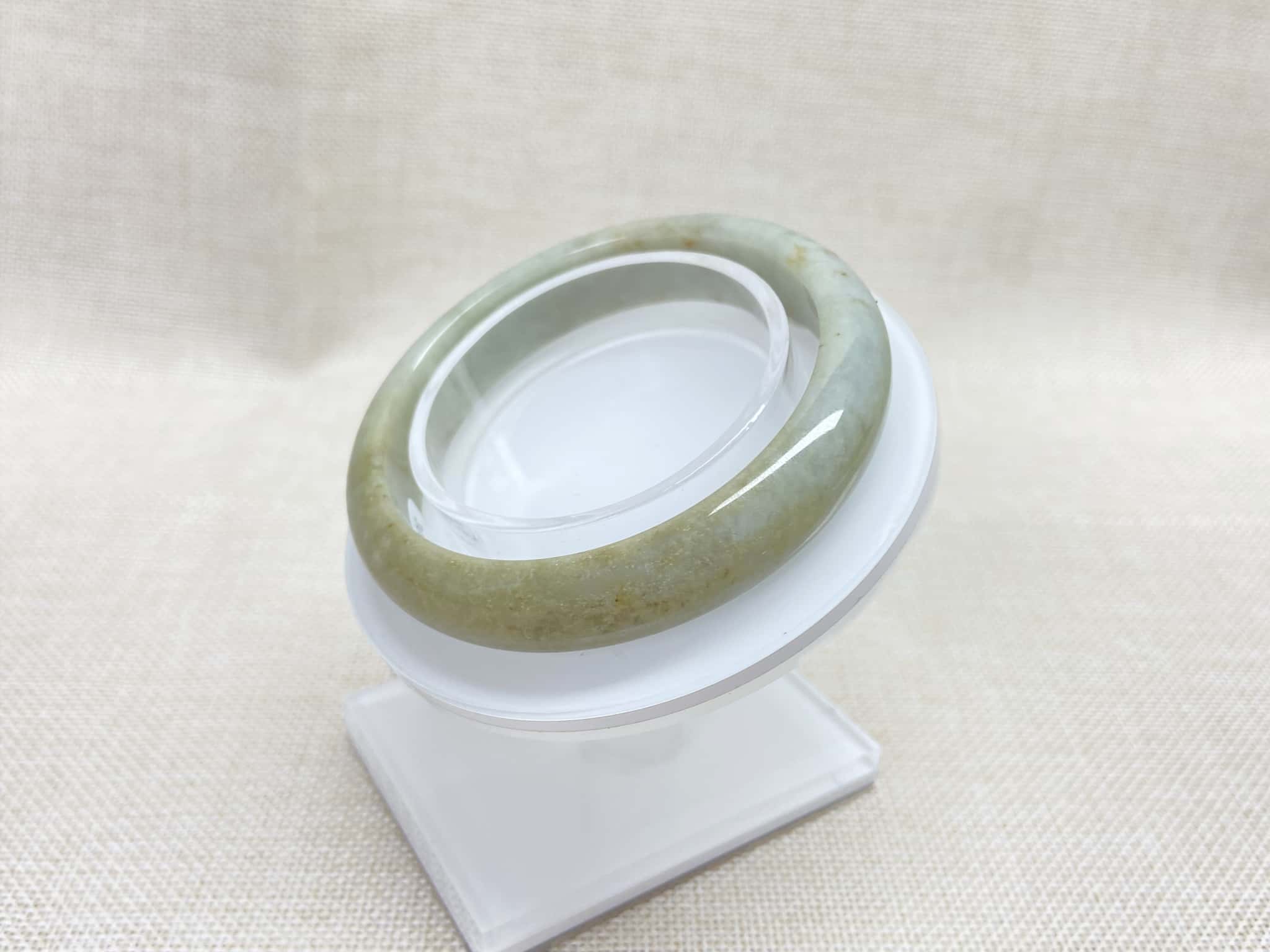 Certified Natural Jadeite Bangle (57mm) 113675