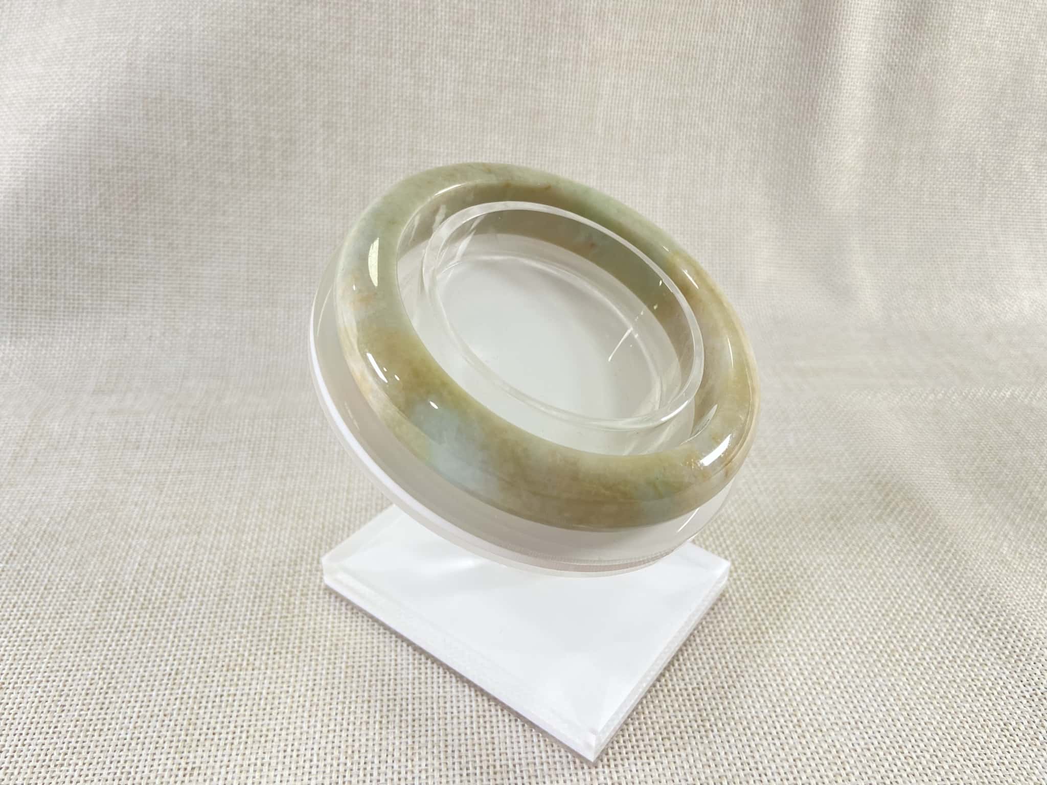 Certified Natural Jadeite Bangle (58mm) 113679