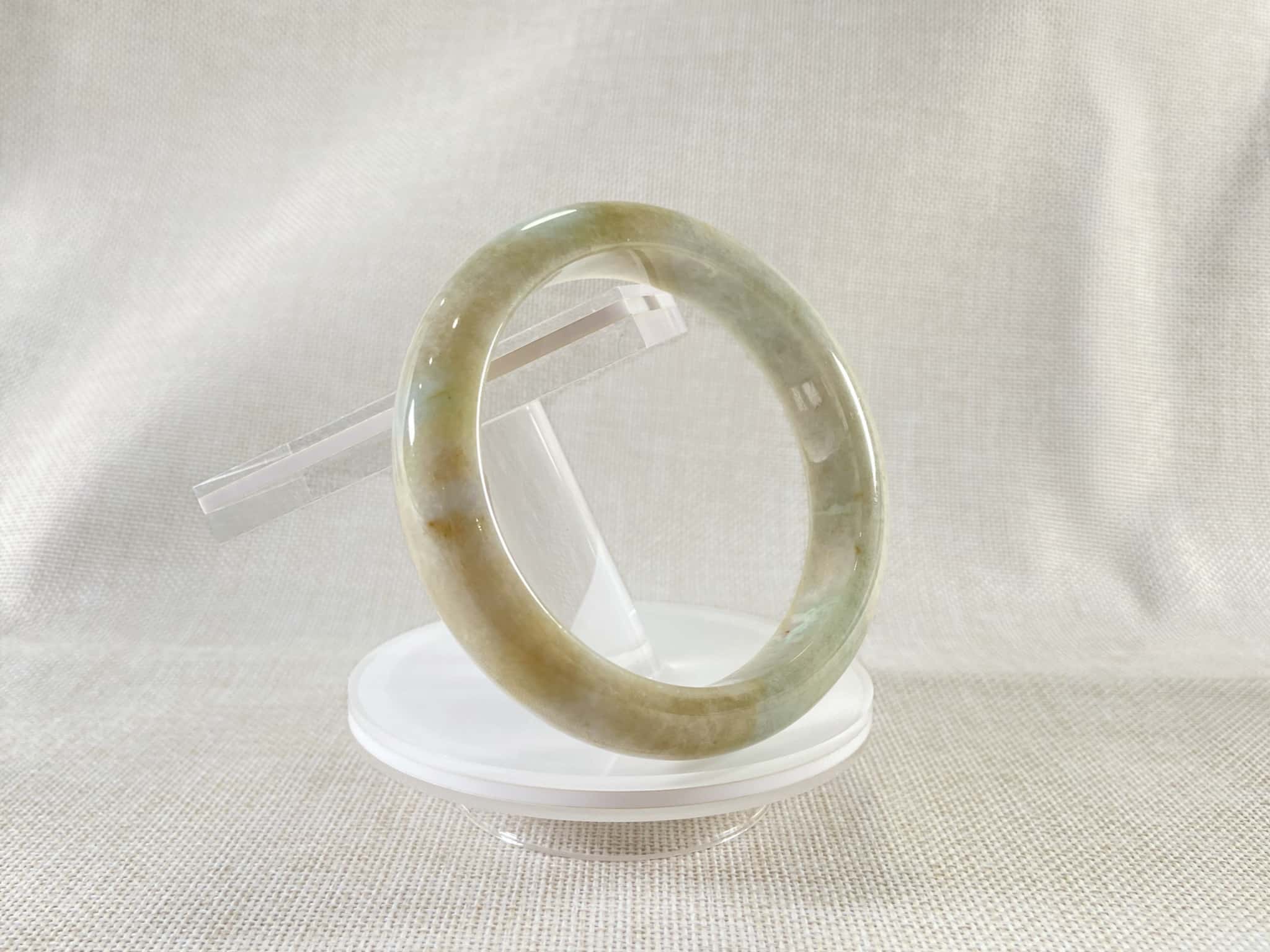 Certified Natural Jadeite Bangle (58mm) 113679