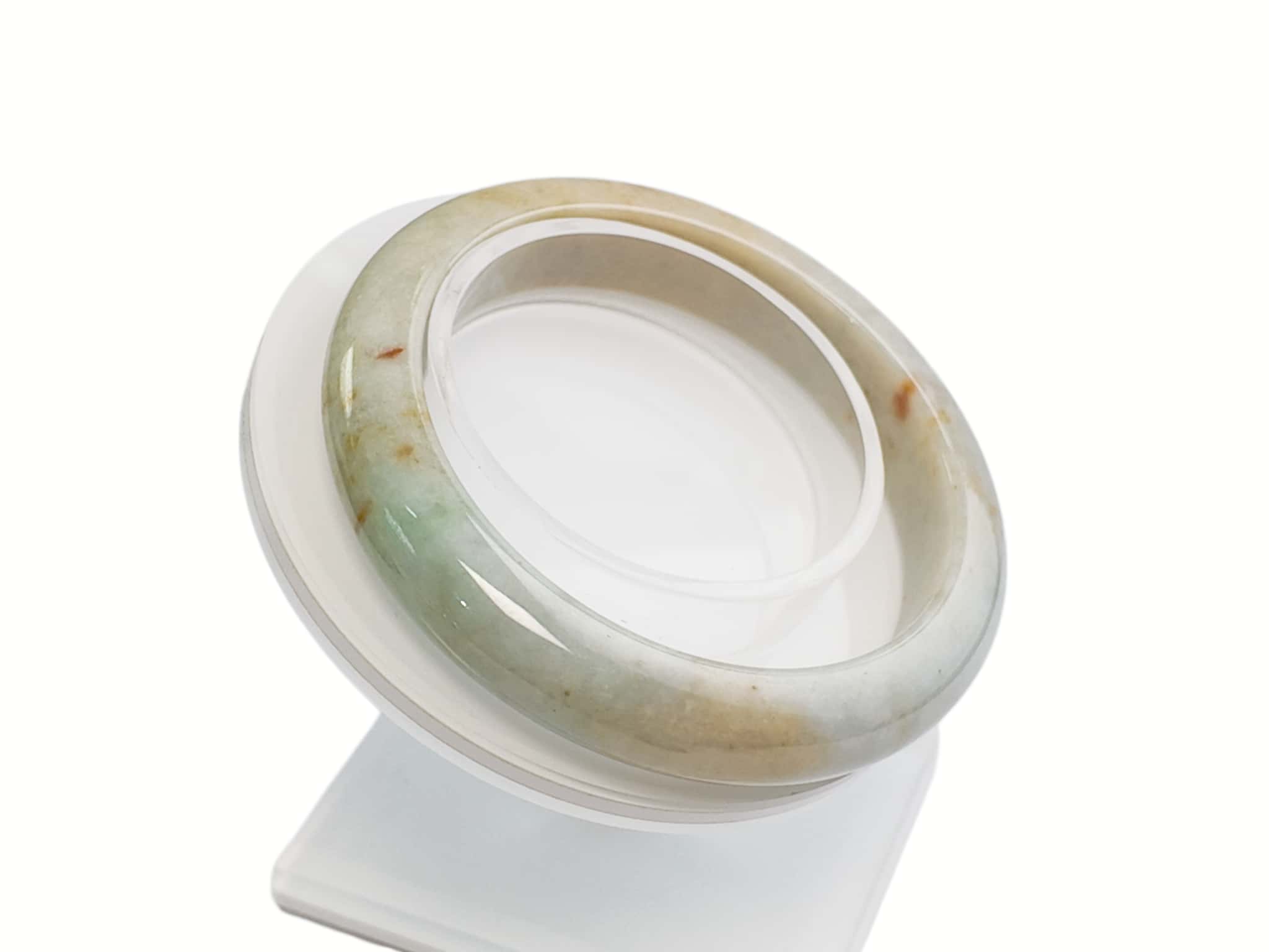 Certified Natural Jadeite Bangle (59mm) 113693