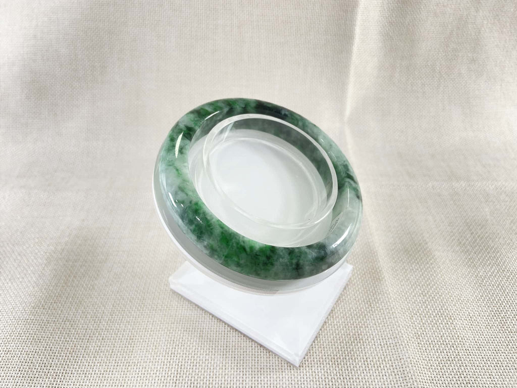 Certified Natural Jadeite Bangle (58mm) 114265