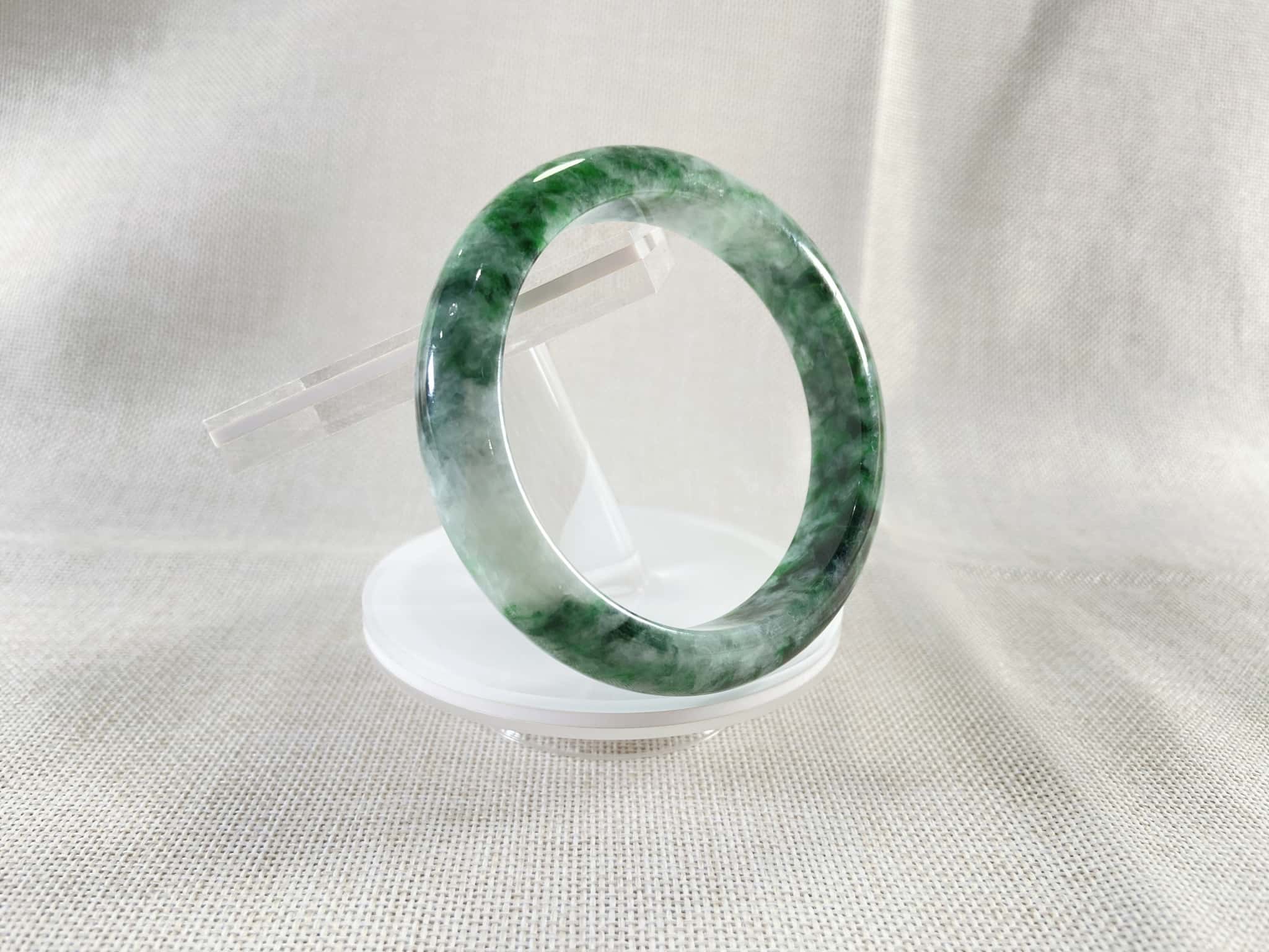 Certified Natural Jadeite Bangle (58mm) 114265