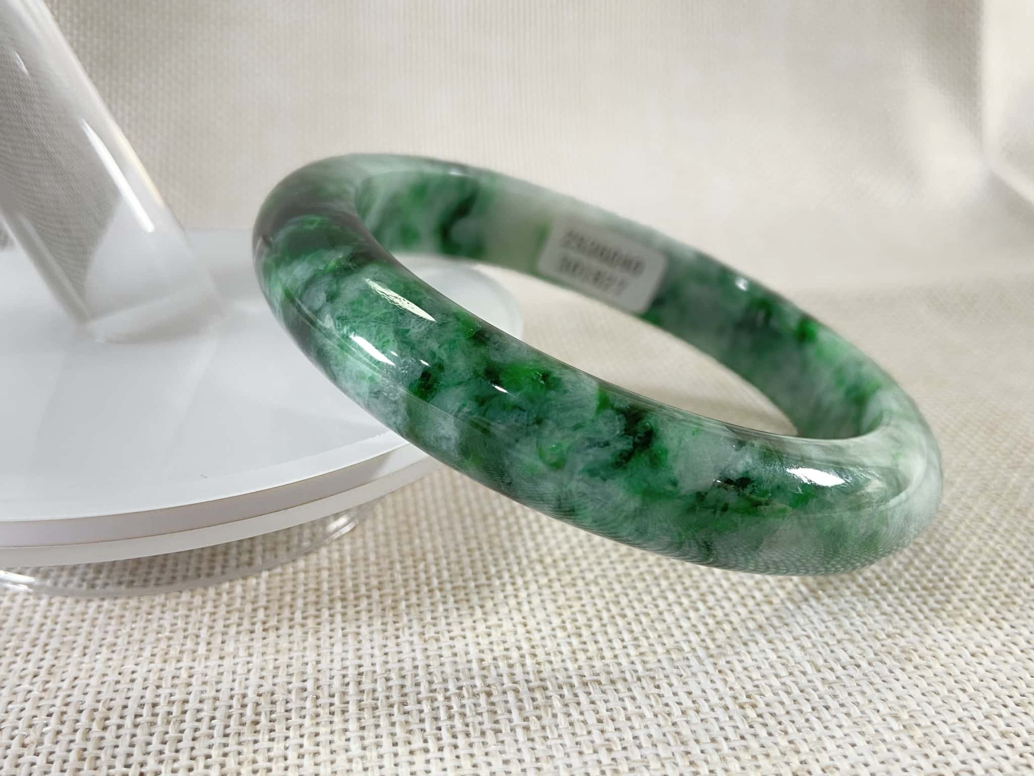 Certified Natural Jadeite Bangle (58mm) 114265