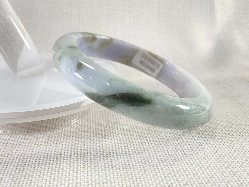 Certified Natural Jadeite Bangle (58mm) 121204