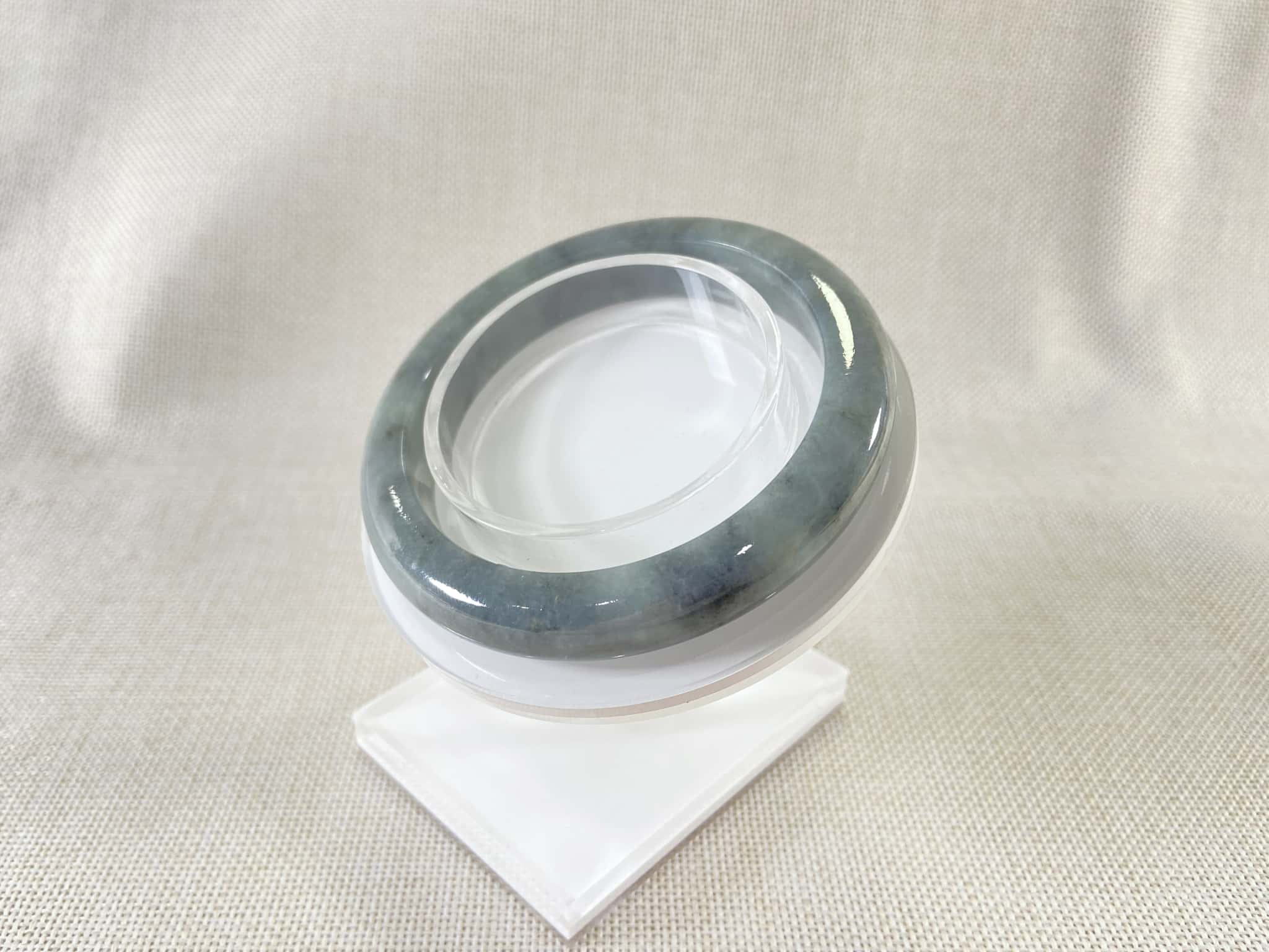 Certified Natural Jadeite Bangle (57mm) 135353