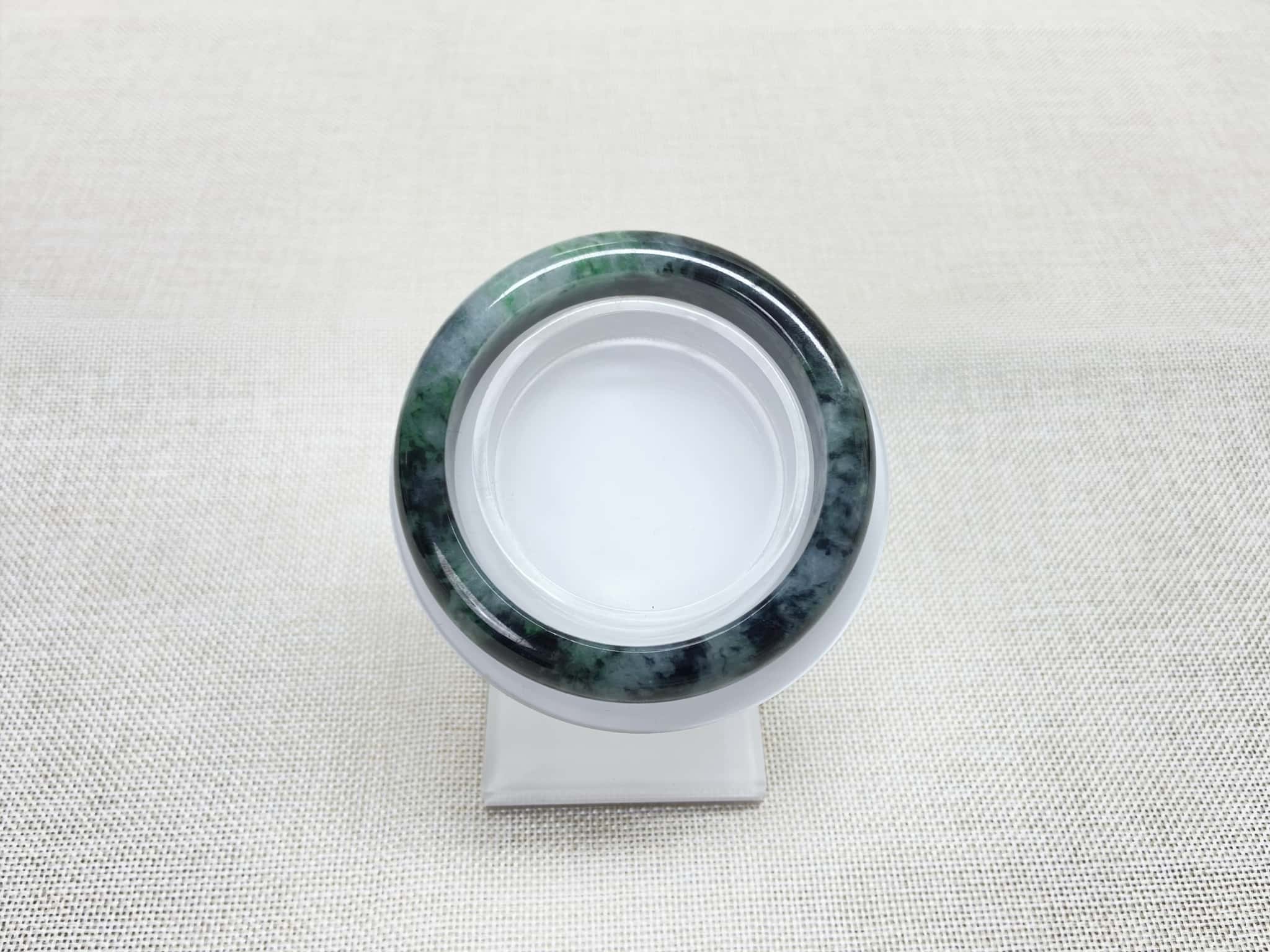 Certified Natural Jadeite Bangle (56mm) 142005