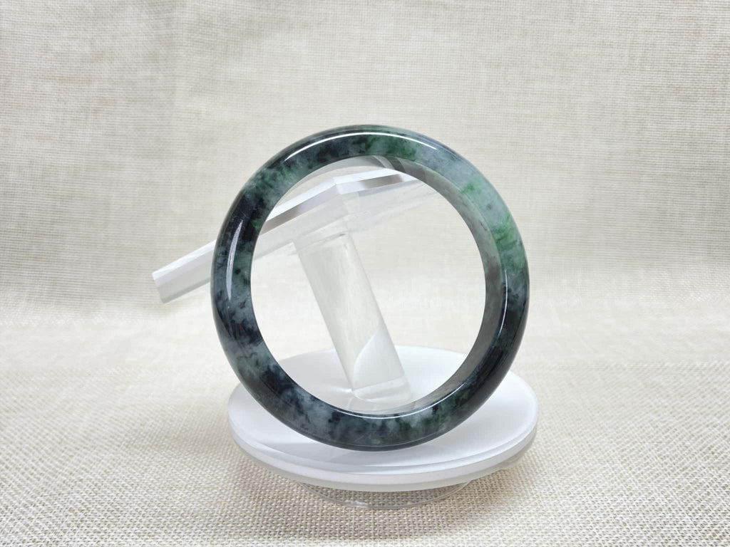 Certified Natural Jadeite Bangle (56mm) 142005
