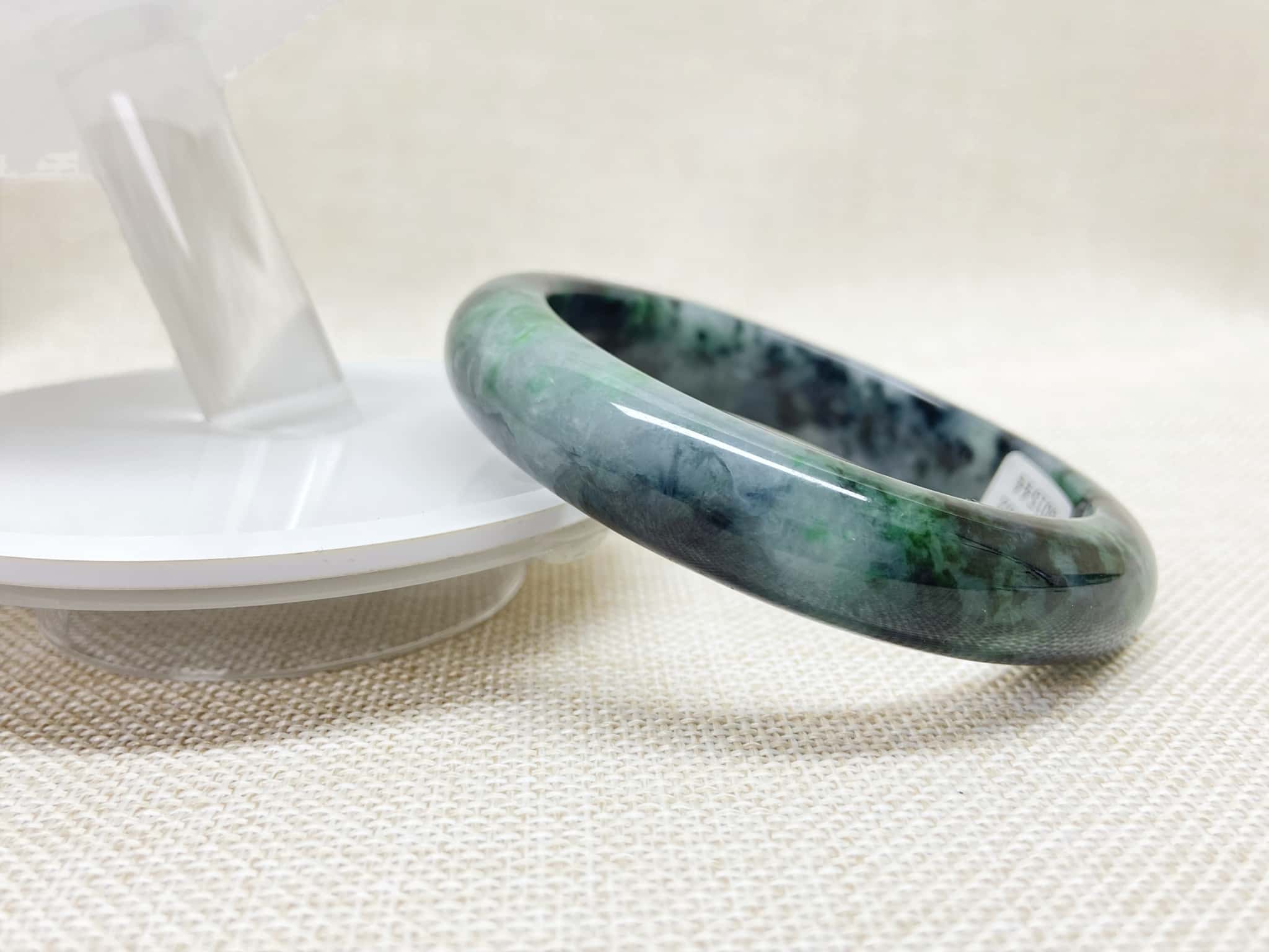 Certified Natural Jadeite Bangle (56mm) 142005