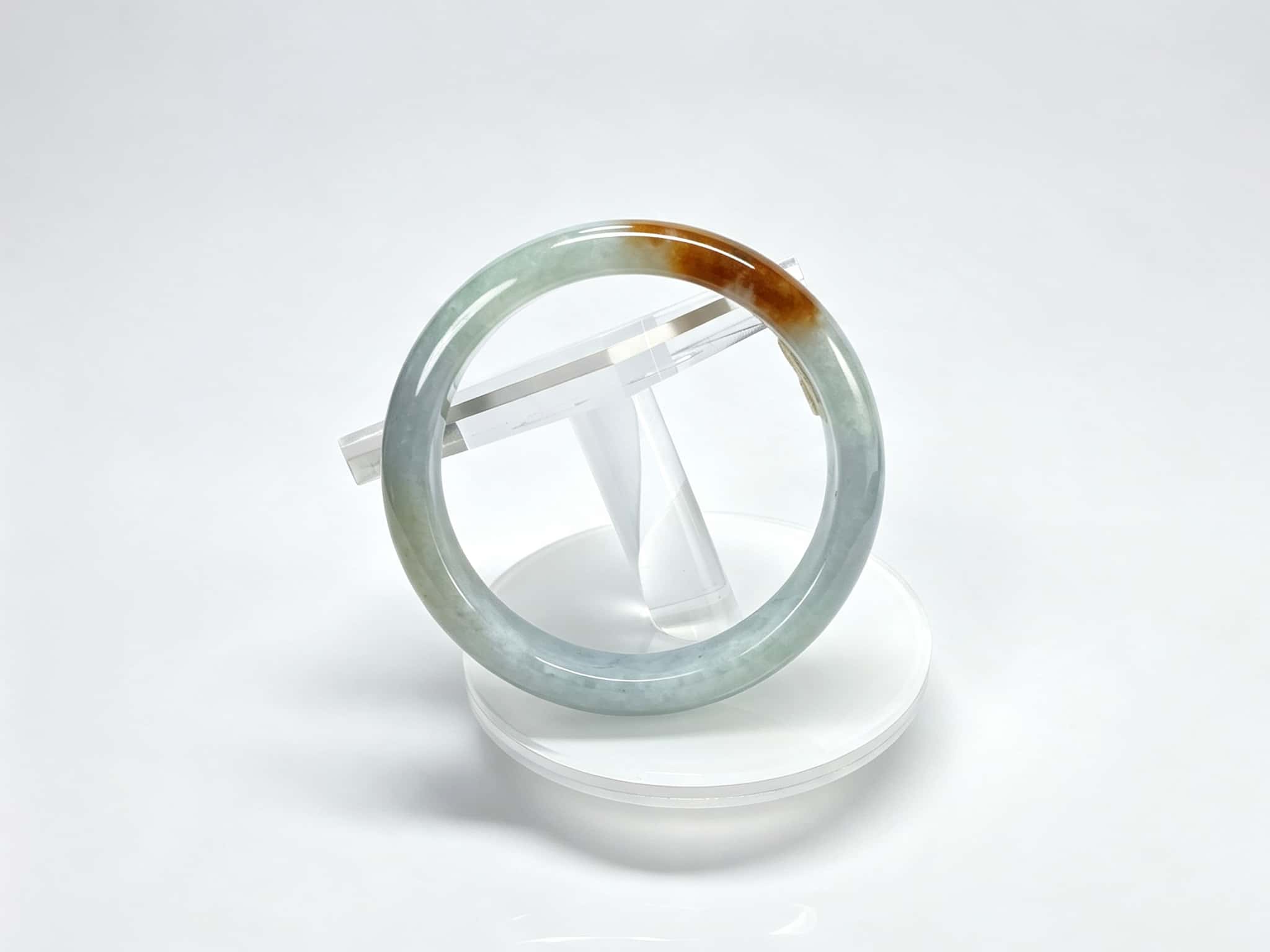 Certified Natural Jadeite Bangle (58mm) 52573