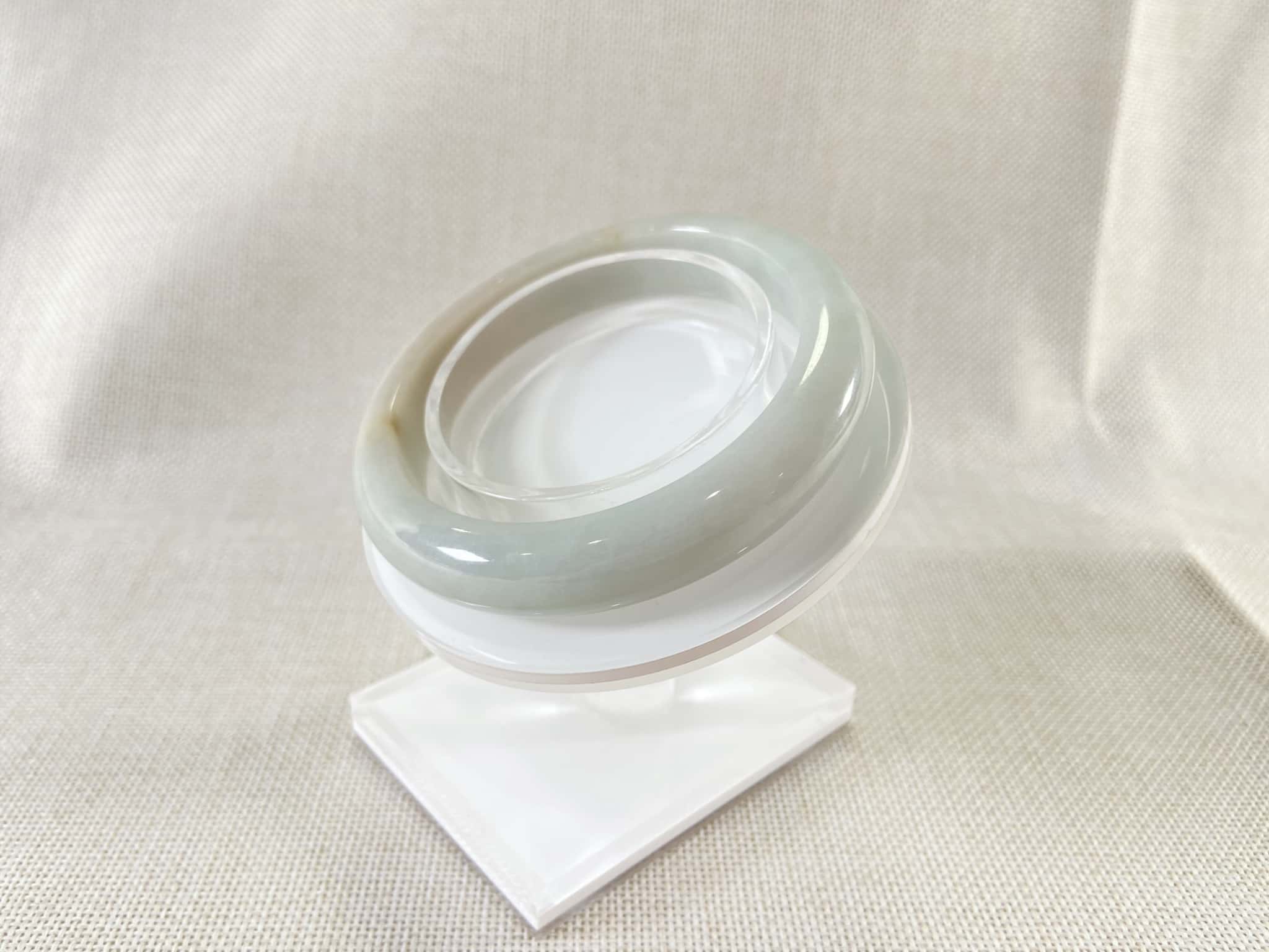 Certified Natural Jadeite Bangle (57mm) 56239