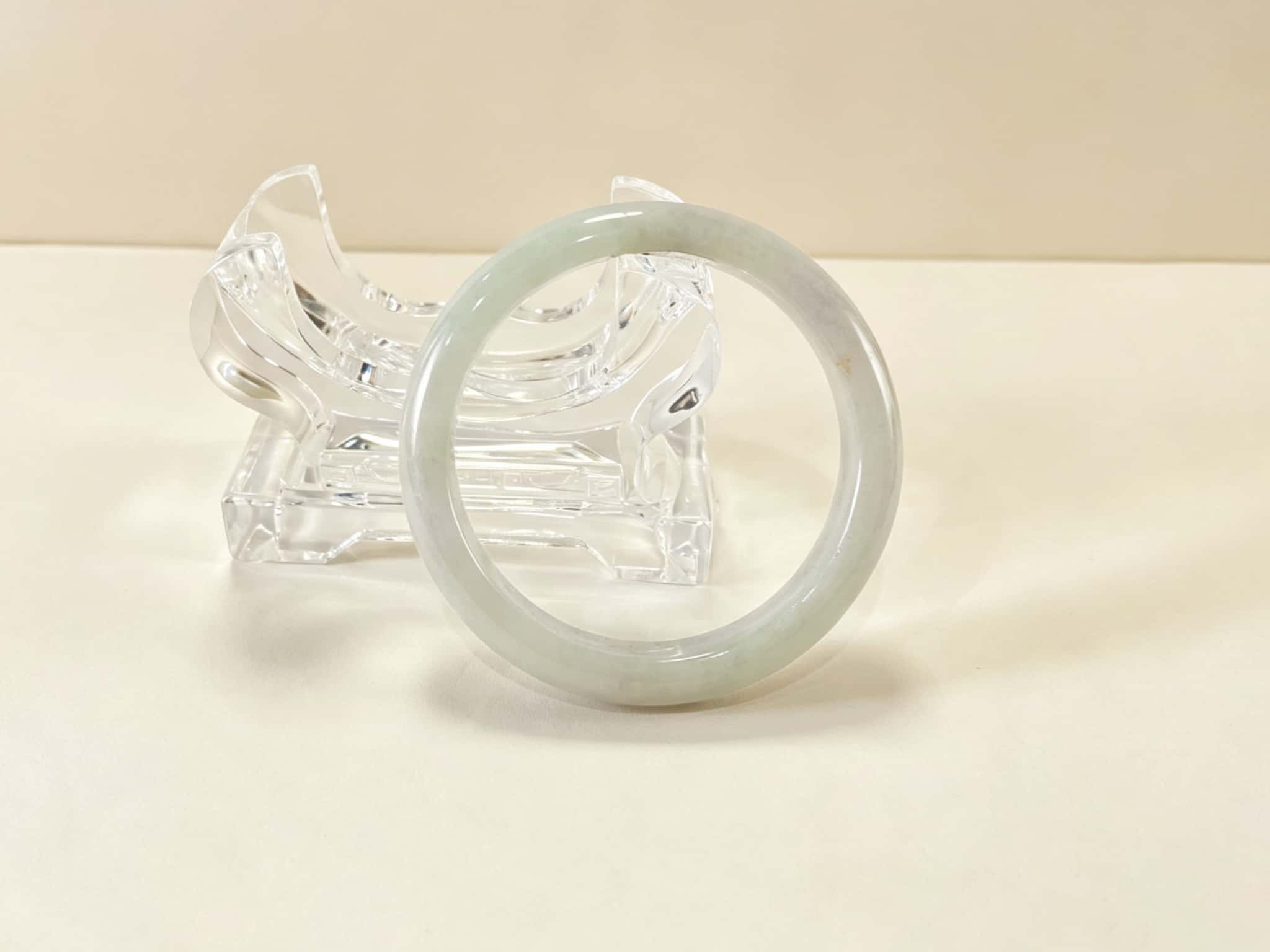 Certified Natural Jadeite Bangle (59mm) 77734