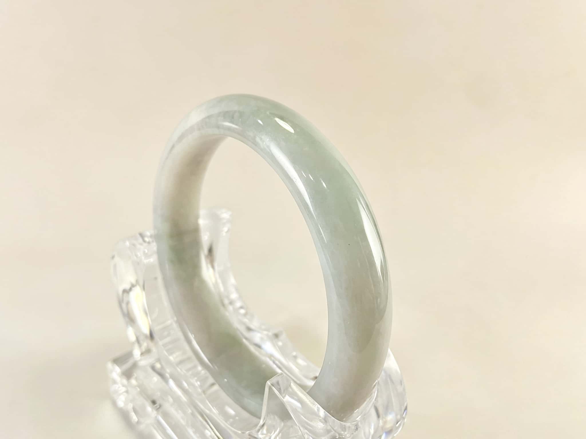 Certified Natural Jadeite Bangle (59mm) 77734