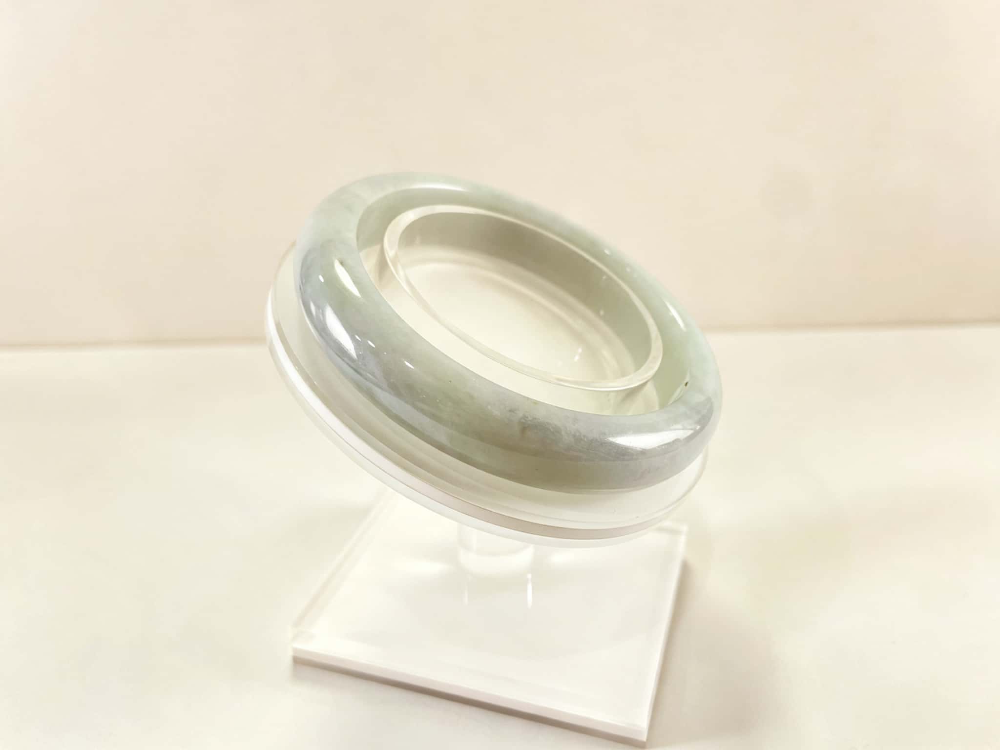Certified Natural Jadeite Bangle (59mm) 77734