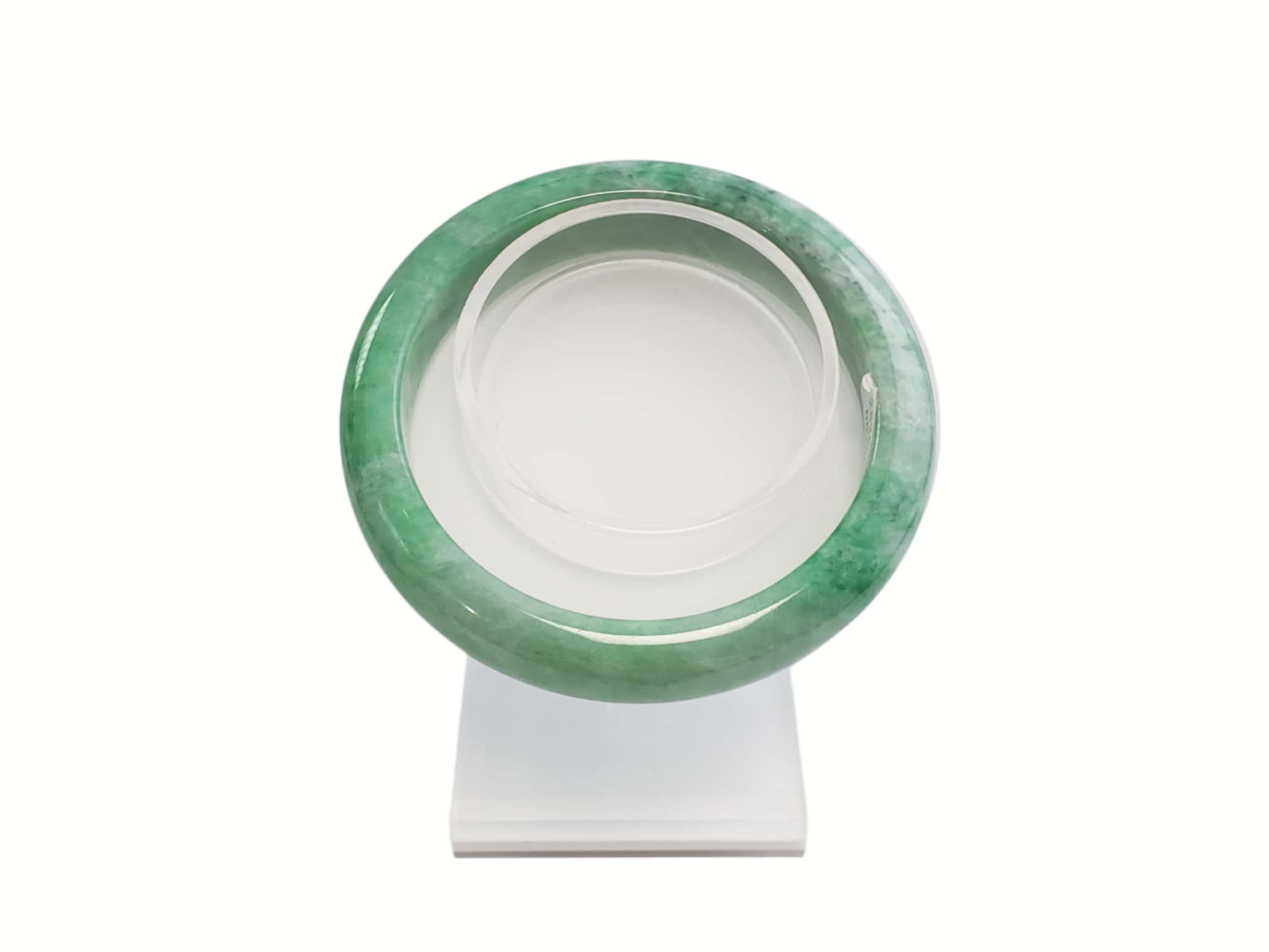 Certified Natural Jadeite Bangle (61mm) 88787