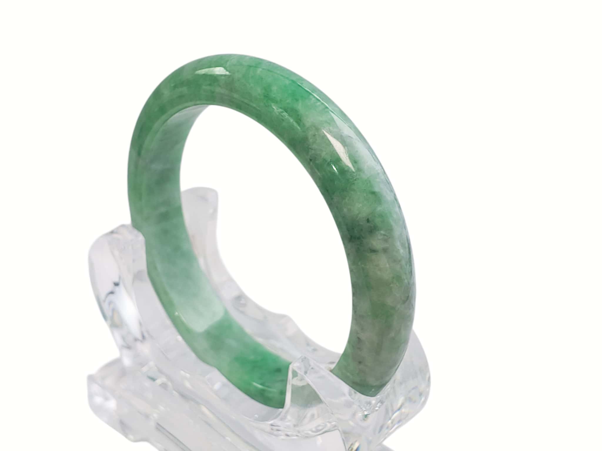 Certified Natural Jadeite Bangle (61mm) 88787