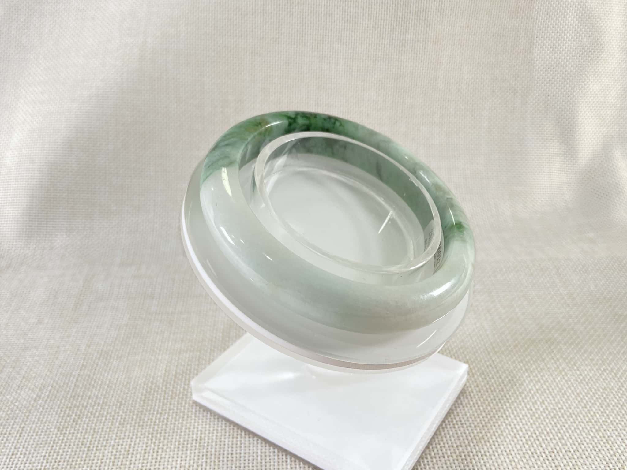 Certified Natural Jadeite Bangle (57mm) 93738