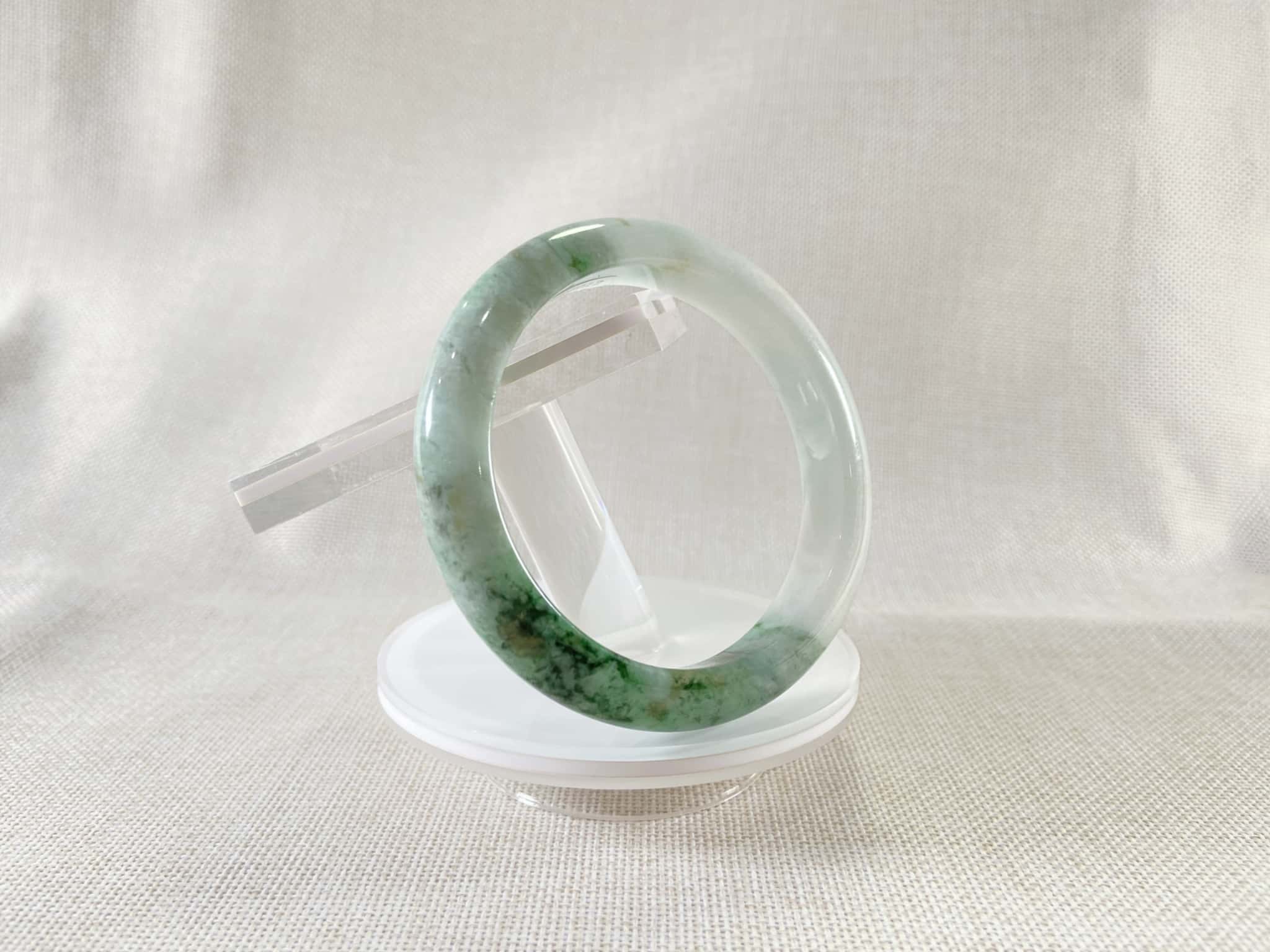 Certified Natural Jadeite Bangle (57mm) 93738