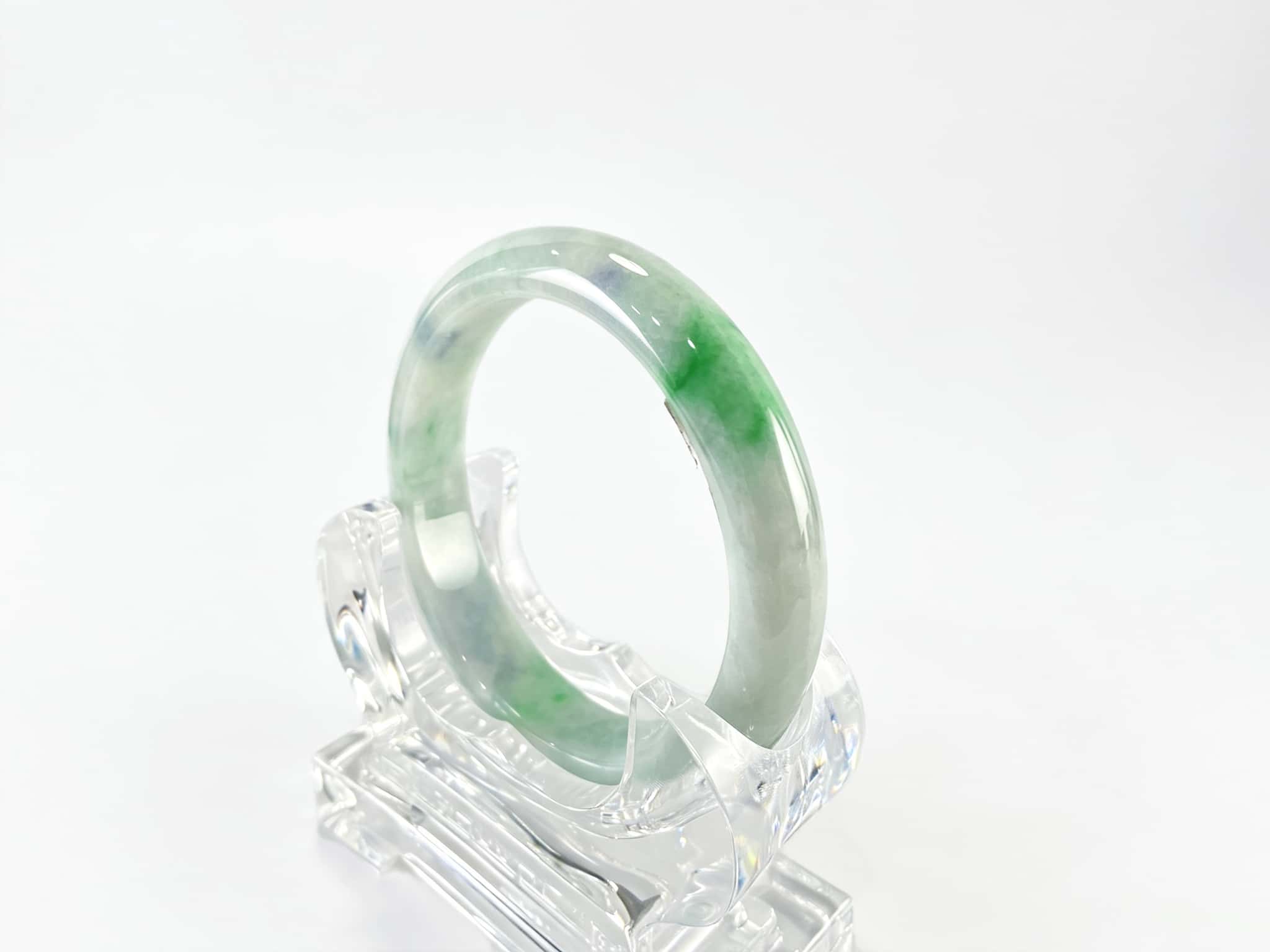 Certified Natural Jadeite Bangle (60mm) 94594