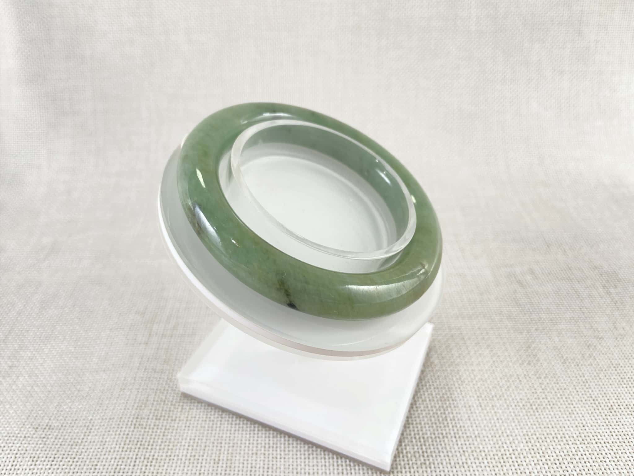 Certified Natural Jadeite Bangle (52mm) 97485