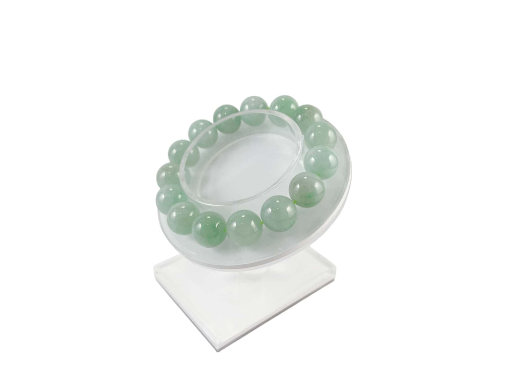 Certified Natural Jadeite Beads Bracelet (10mm) 114384