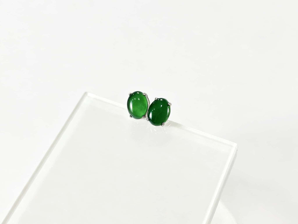Certified Natural Jadeite Earring 125724