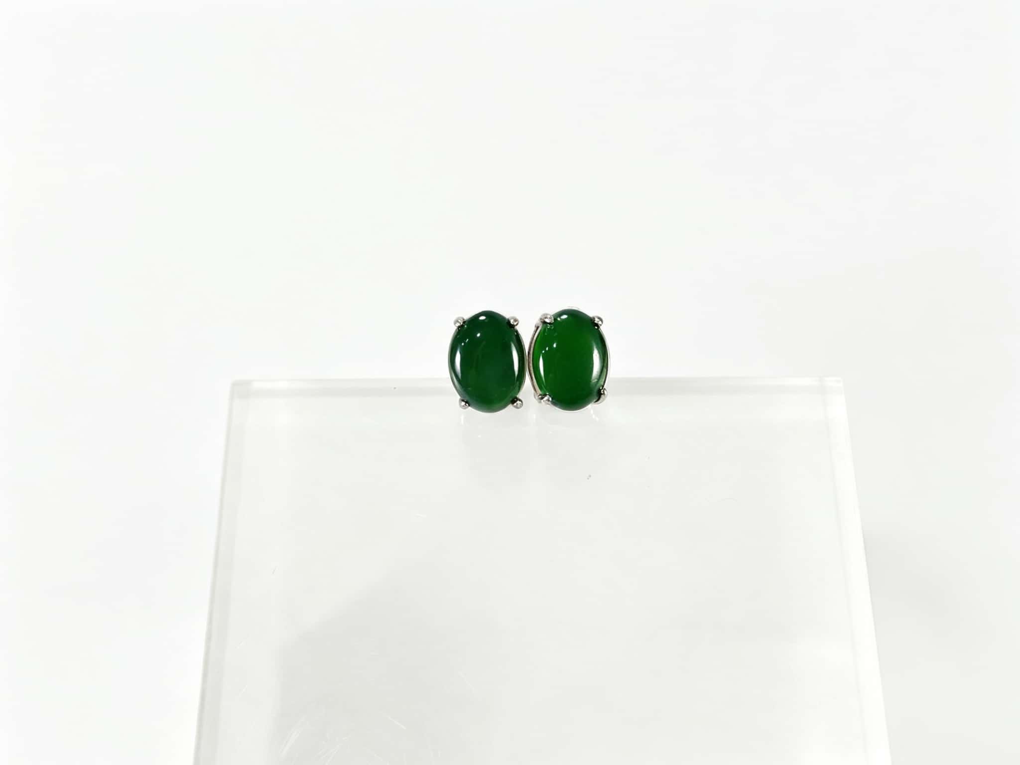 Certified Natural Jadeite Earring 125724