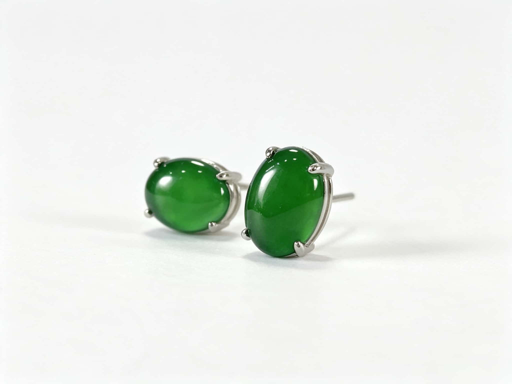 Certified Natural Jadeite Earring 125724