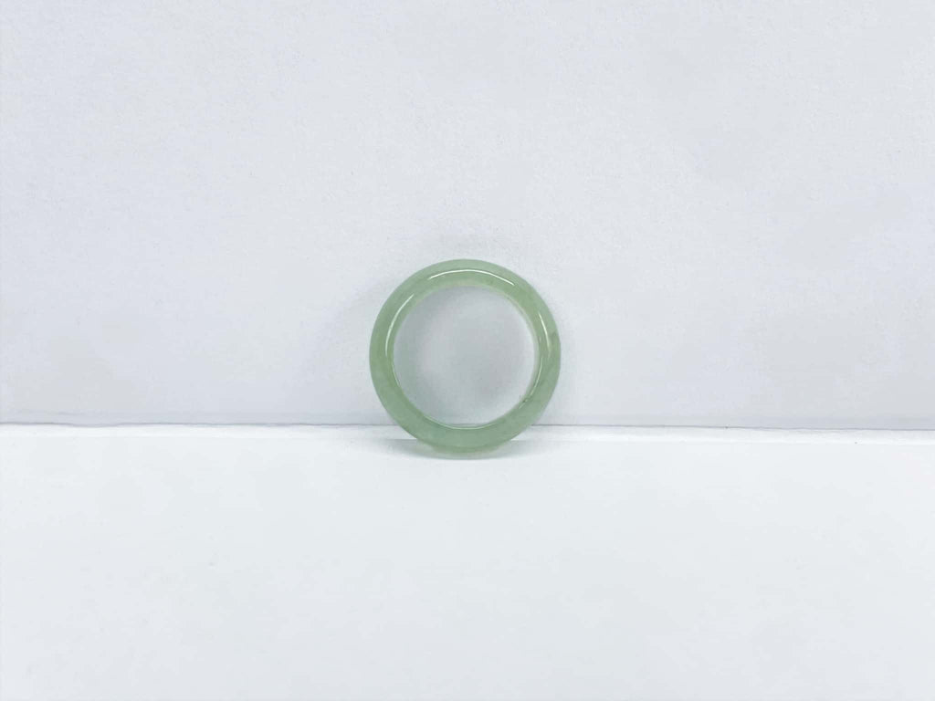 Certified Natural Jadeite Ring (18mm) 134374