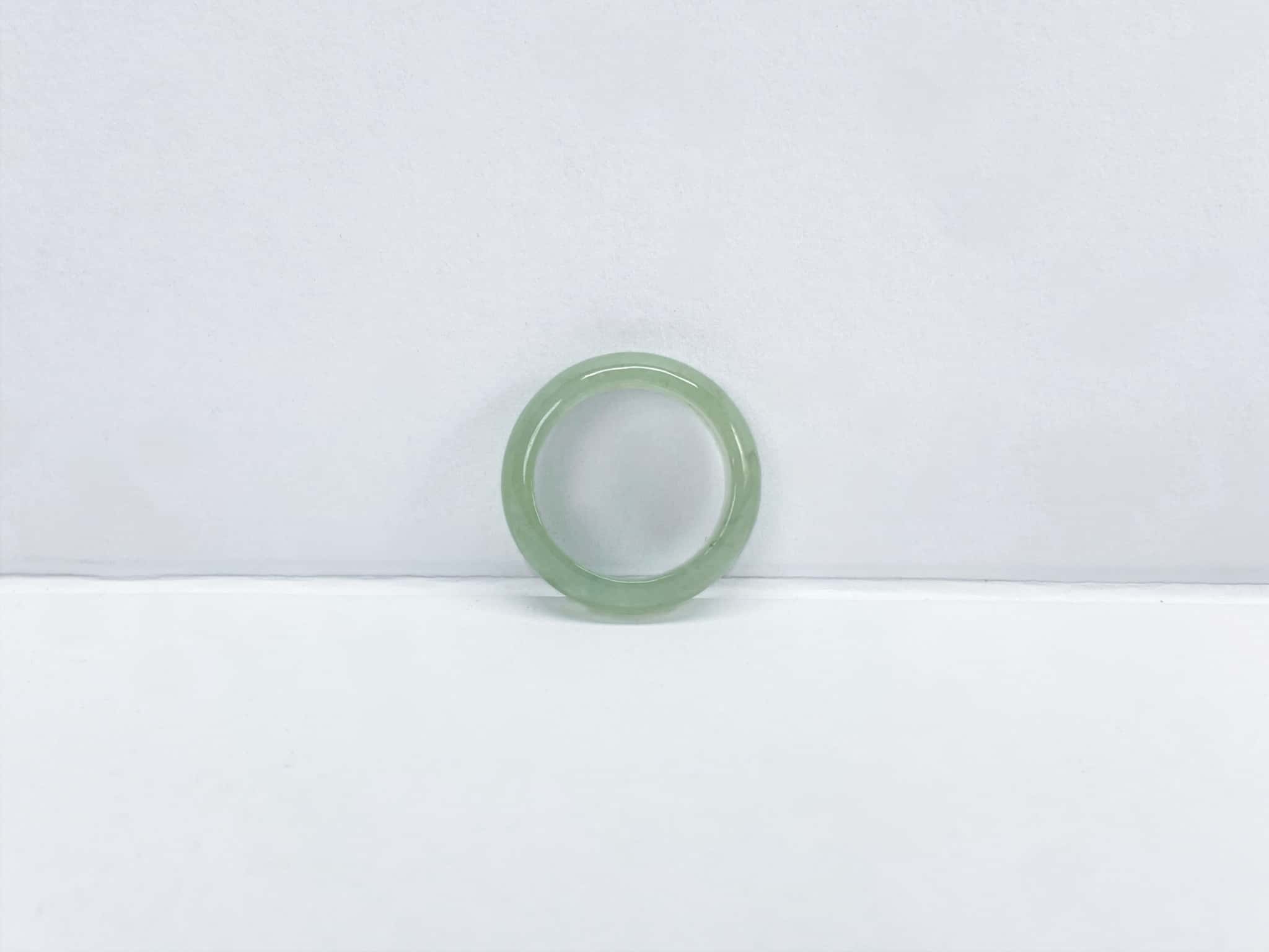 Certified Natural Jadeite Ring (18mm) 134374