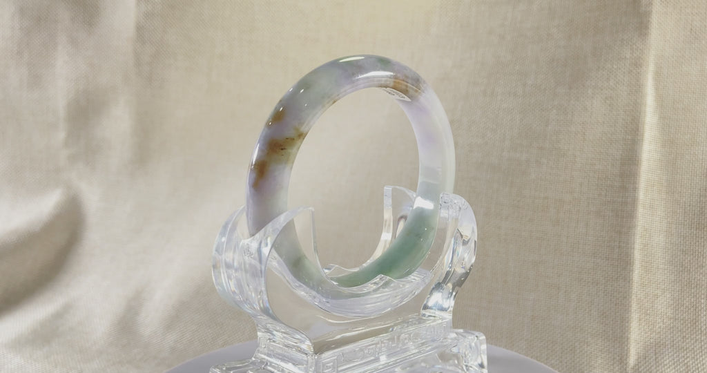 Certified Natural Jadeite Bangle (58mm) 121204