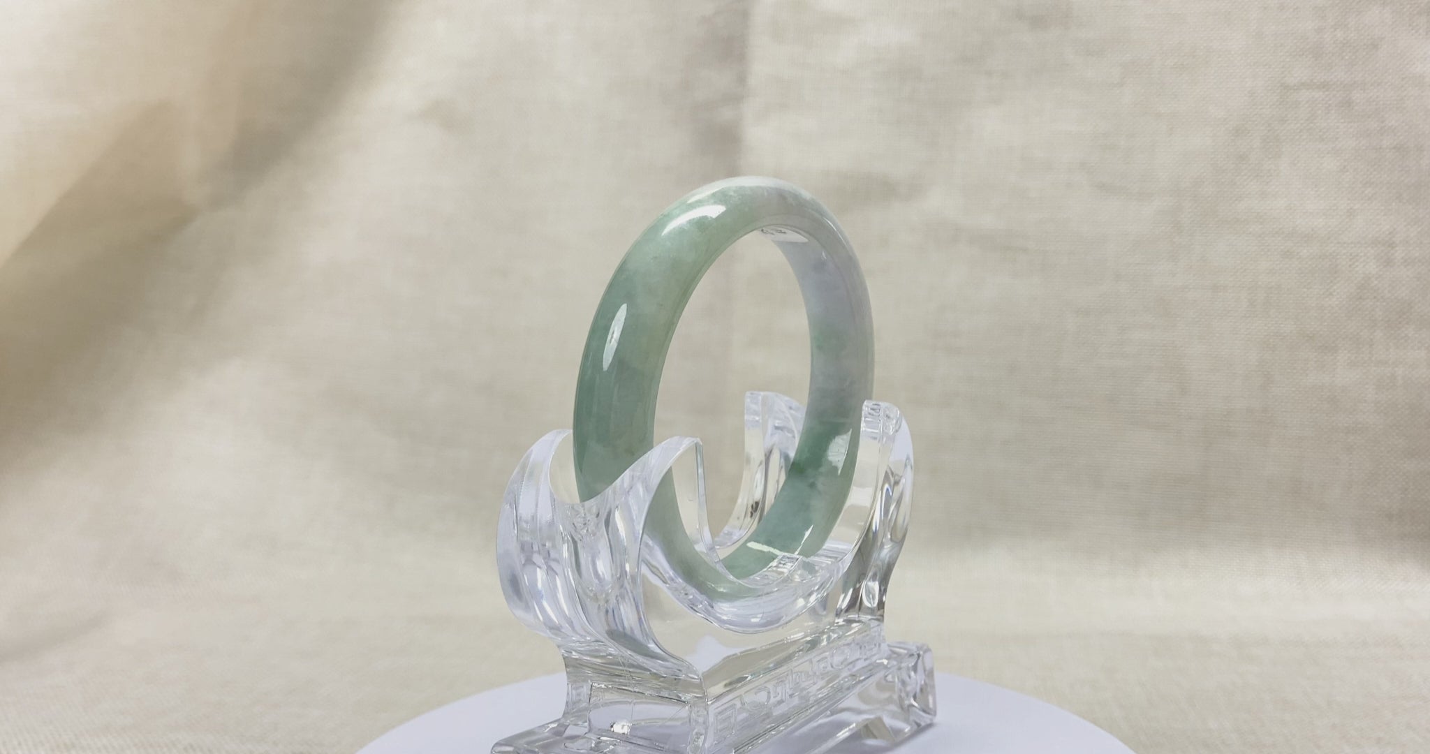 Certified Natural Jadeite Bangle (57mm) 92394