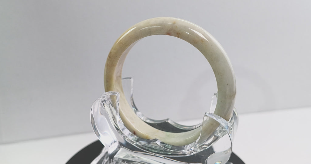 Certified Natural Jadeite Bangle (59mm) 113693