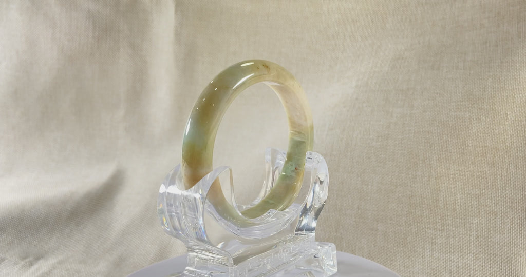 Certified Natural Jadeite Bangle (58mm) 113679