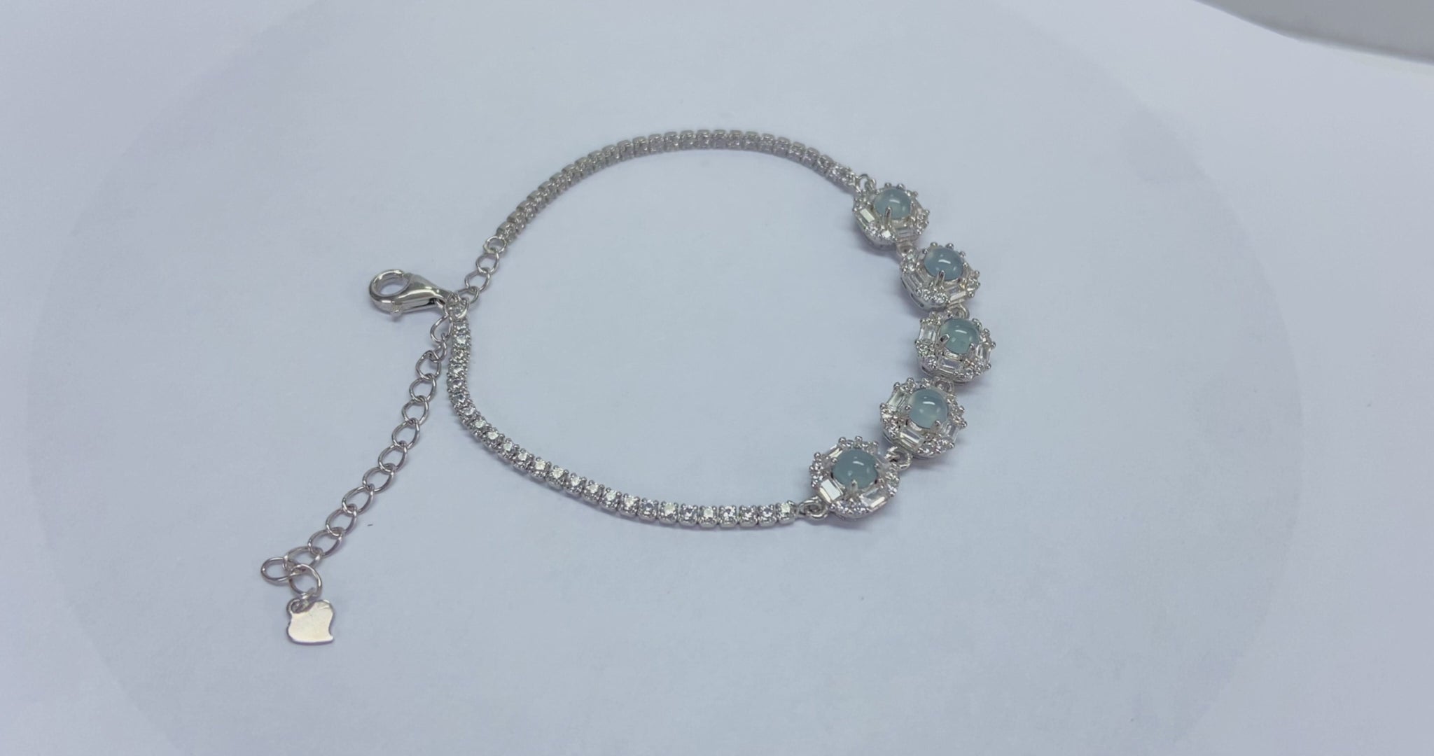 Certified Natural Jadeite Bracelet 14195