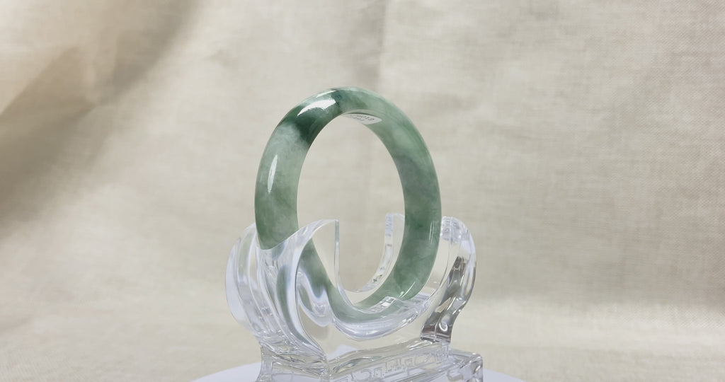 Certified Natural Jadeite Bangle (57mm) 129450