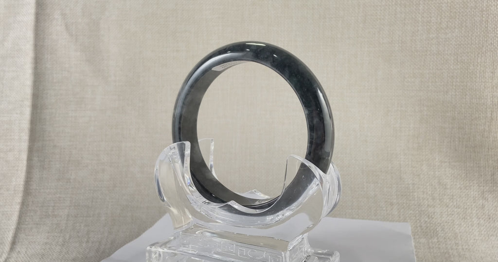 Certified Natural Jadeite Bangle (61mm) 117677