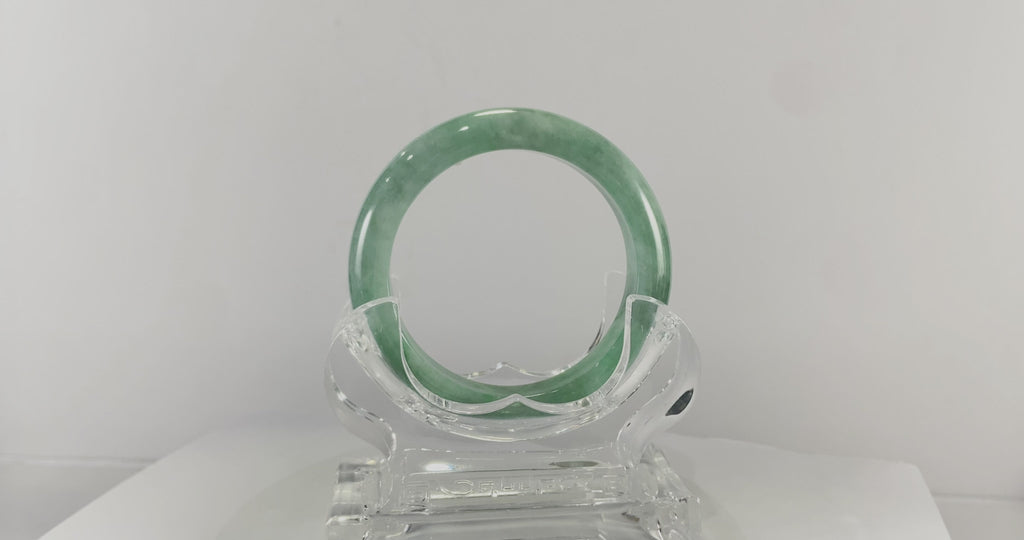 Certified Natural Jadeite Bangle (55mm) 110959