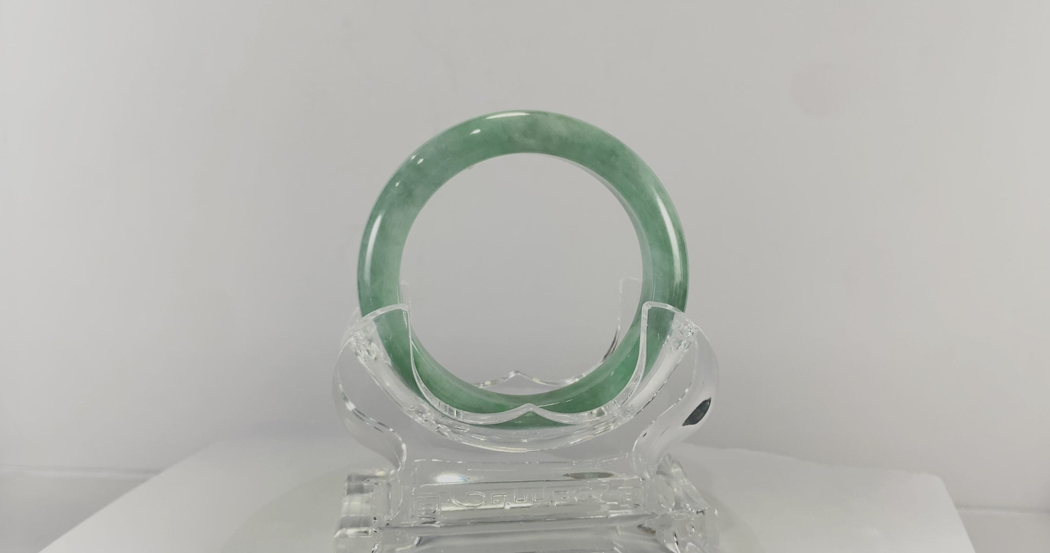 Certified Natural Jadeite Bangle (55mm) 110959
