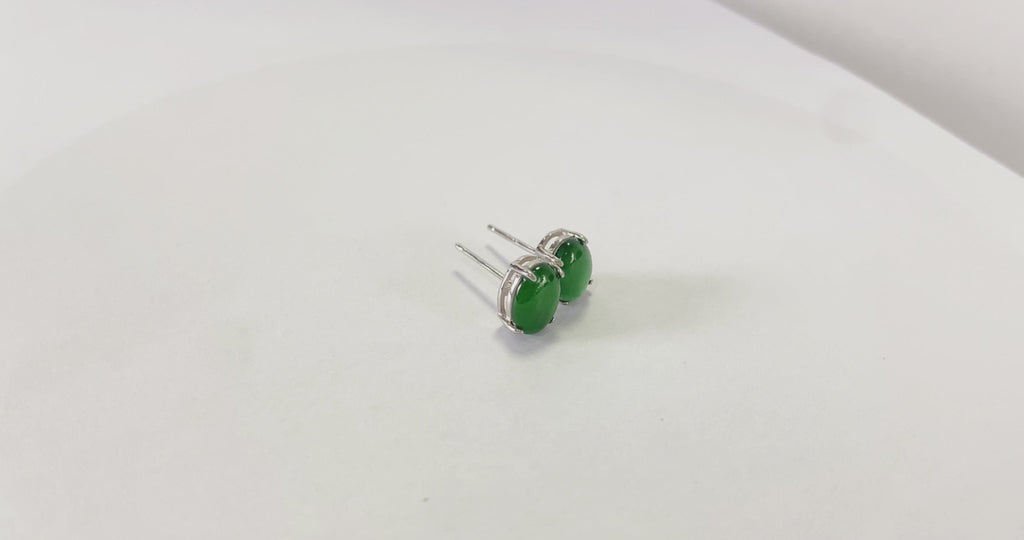 Certified Natural Jadeite Earring 125724