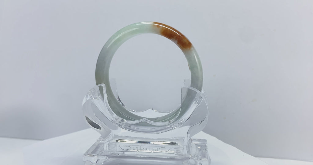 Certified Natural Jadeite Bangle (58mm) 52573