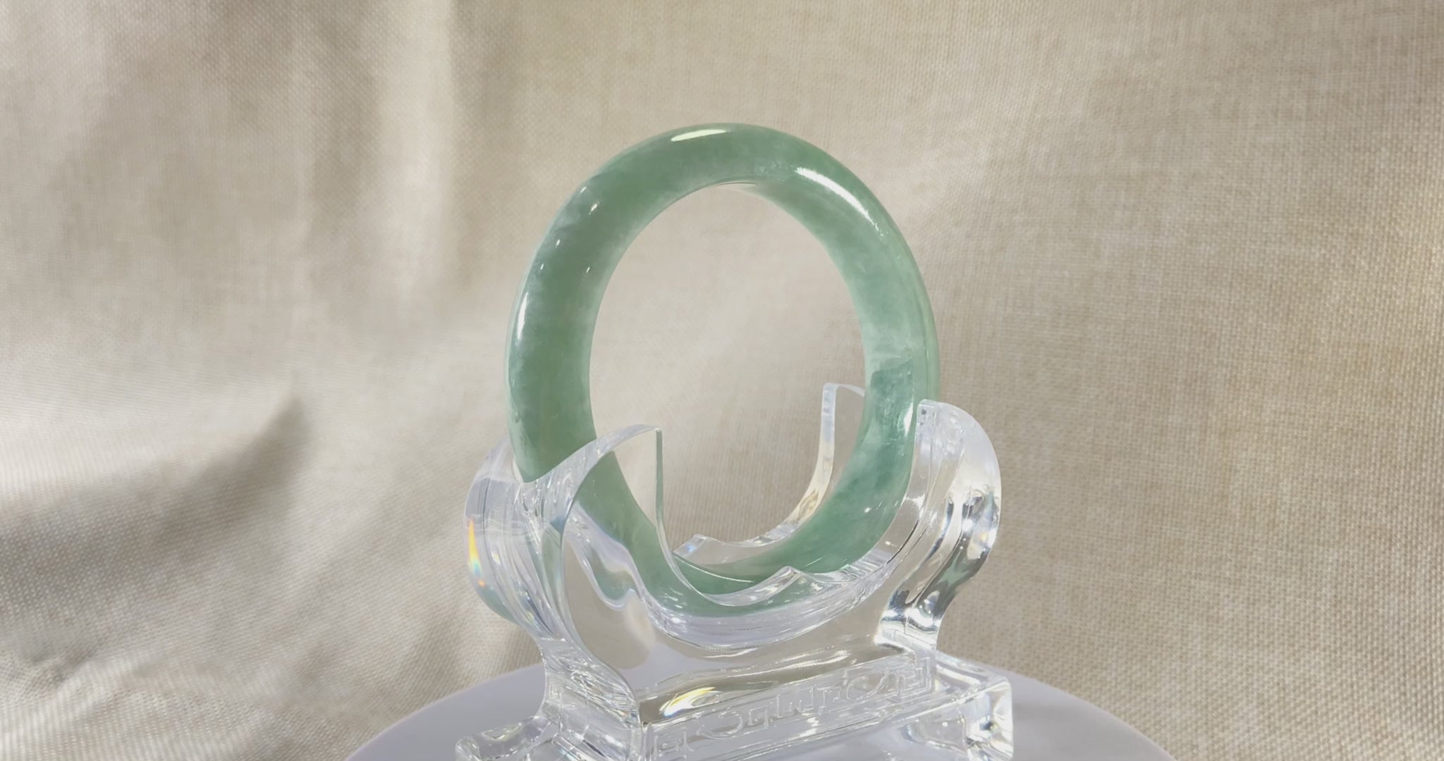 Certified Natural Jadeite Bangle (58mm) 116909