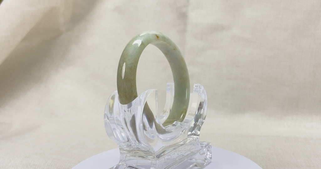 Certified Natural Jadeite Bangle (57mm) 113675